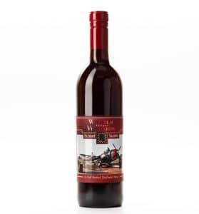 A bottle of Patriot Salute Zinfandel wine