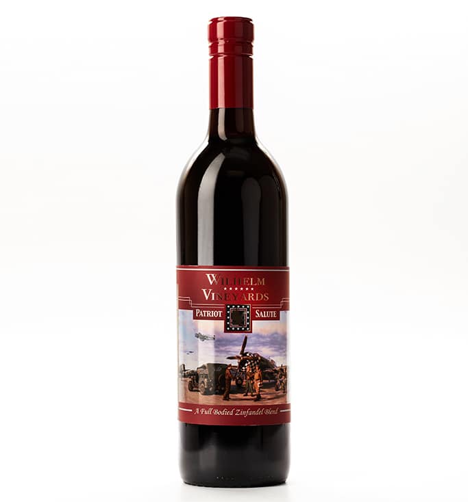 A bottle of wine for which we share profits with the 390th Memorial Museum in Tucson