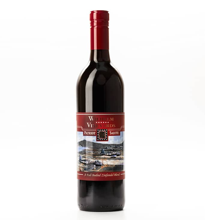 A bottle of our Patriot Salute commemorative wine
