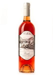 A bottle of Rosado that you can try at our wine tasting rooms