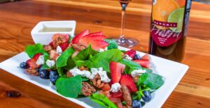 A salad at our tapas kitchen. What are tapas? Read our blog to find out